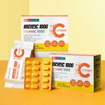 HOLIDAYS Vitamin C 1000 Supplement – High Potency Antioxidant, 1000 mg per Day, Supports Energy, Collagen Formation & Iron Absorption, Individually Packed Tablets, 180 Tablets×4boxes _ Made in KOREA